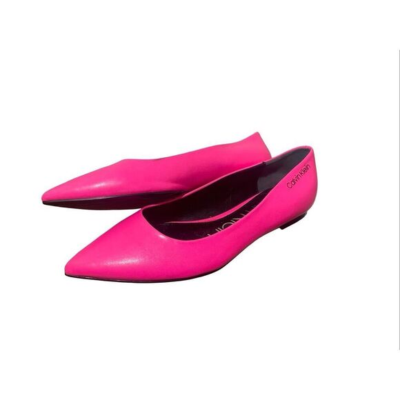 Calvin Klein Leather Flats - Picture 2 of 5